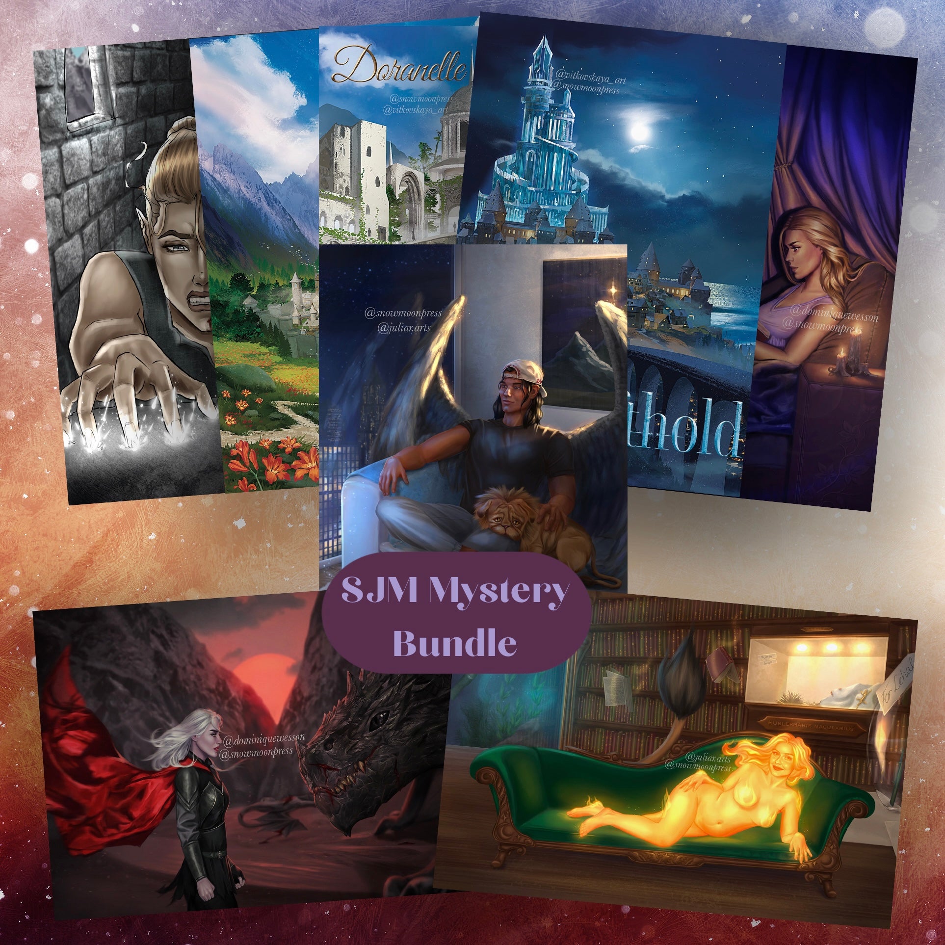 SJM Bundle - 1 of Each: Art Print, Bookmark, Sticker