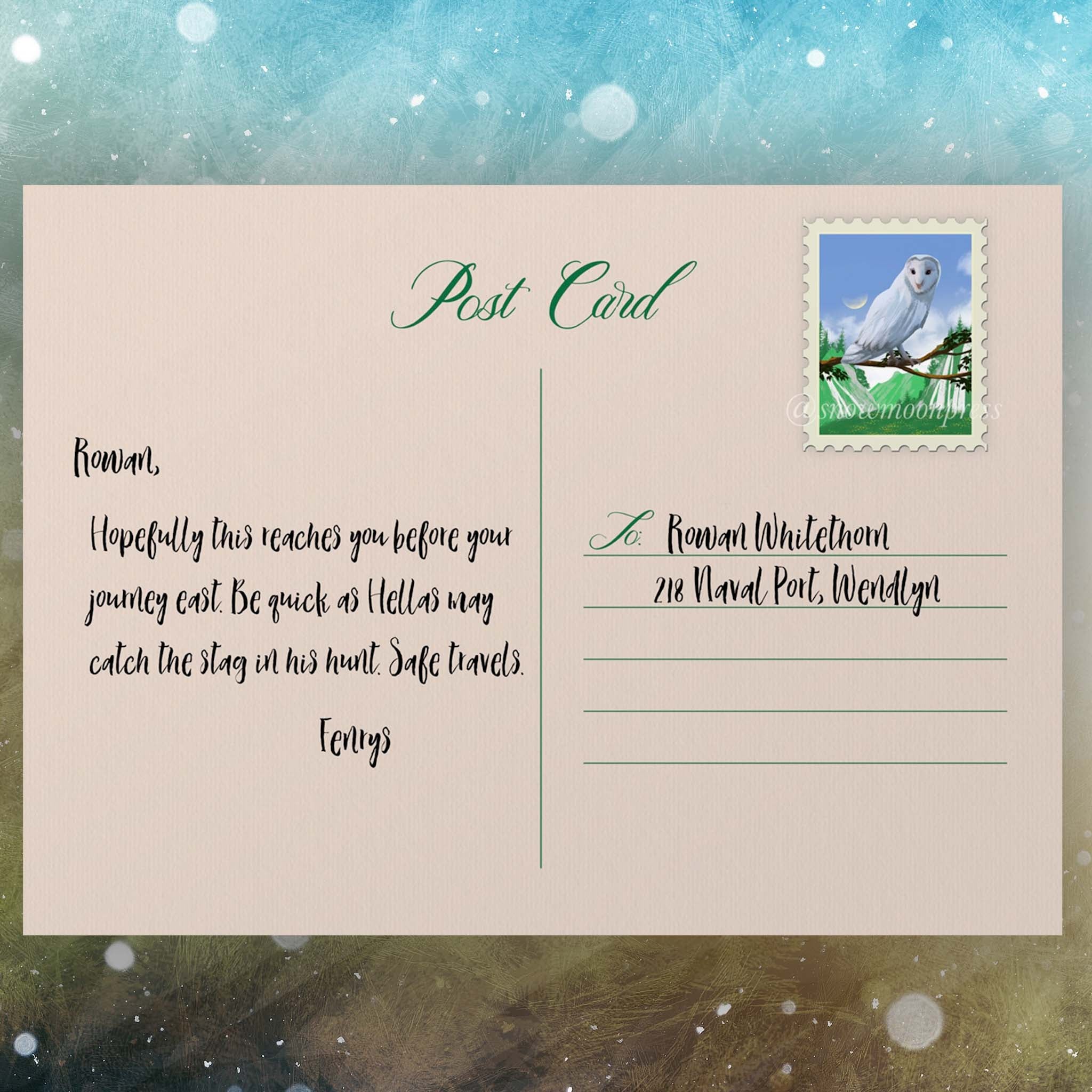 Doranelle Postcard - From Fenrys