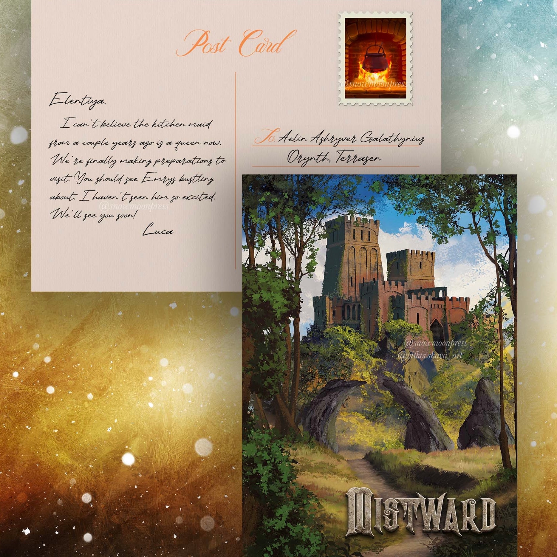 Mistward Postcard - From Luca